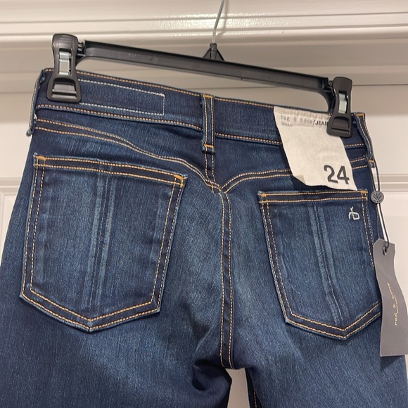 Rag & Bone Skinny Maternity Jeans Bedford NWT Size 24 Pregnancy Denim Pants - Picture 7 of 15